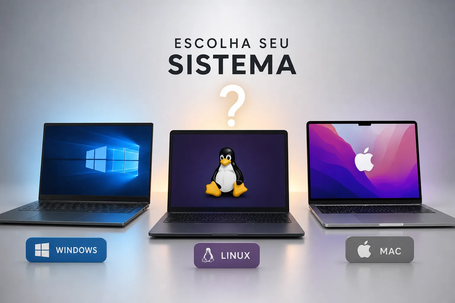 Windows, Linux ou Mac: Qual SO Escolher?
