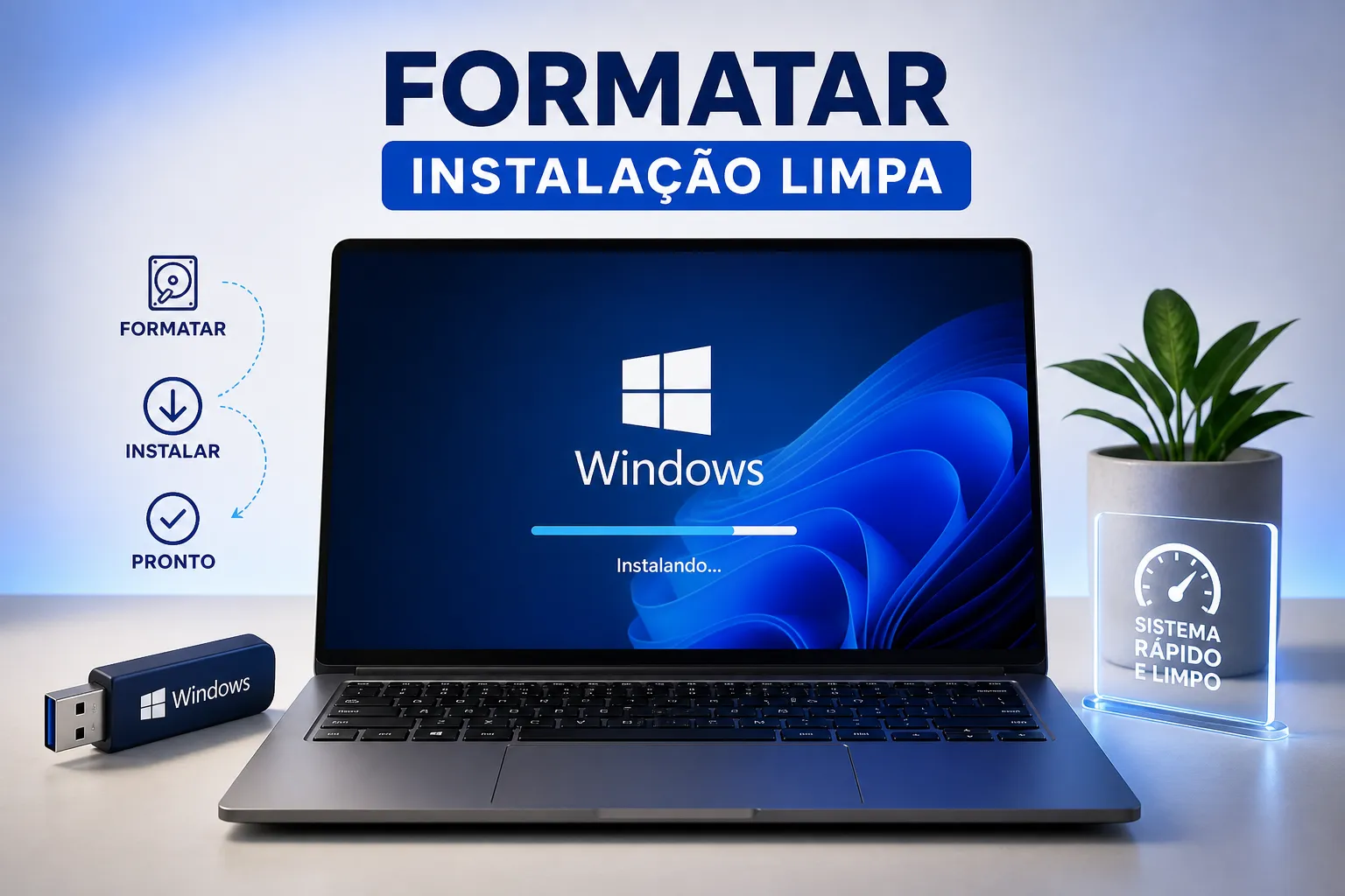 Formatação e instalação limpa do Windows passo a passo
