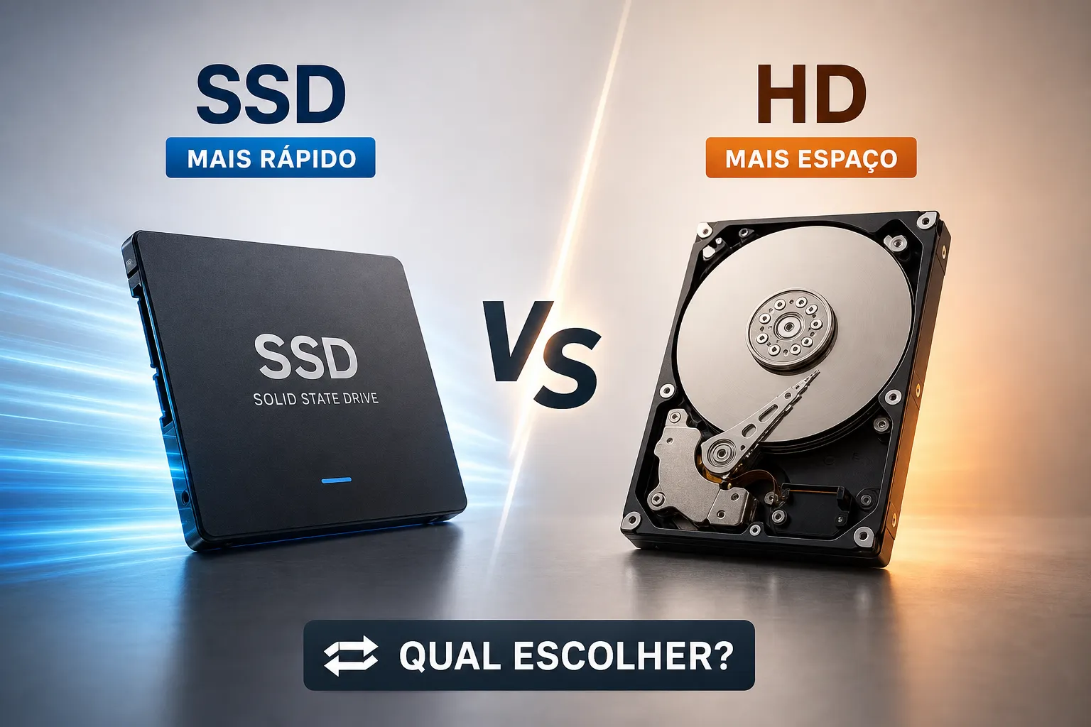 SSD ou HD: qual é melhor e quando vale a pena trocar?