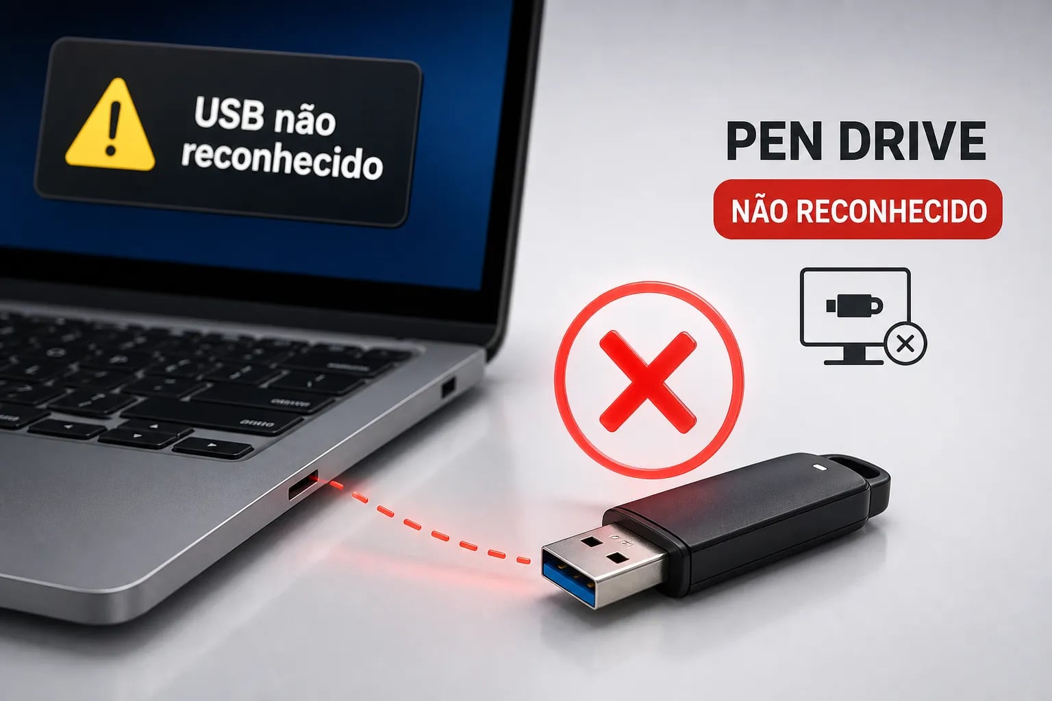 Como Consertar Pen Drive Não Reconhecido no PC