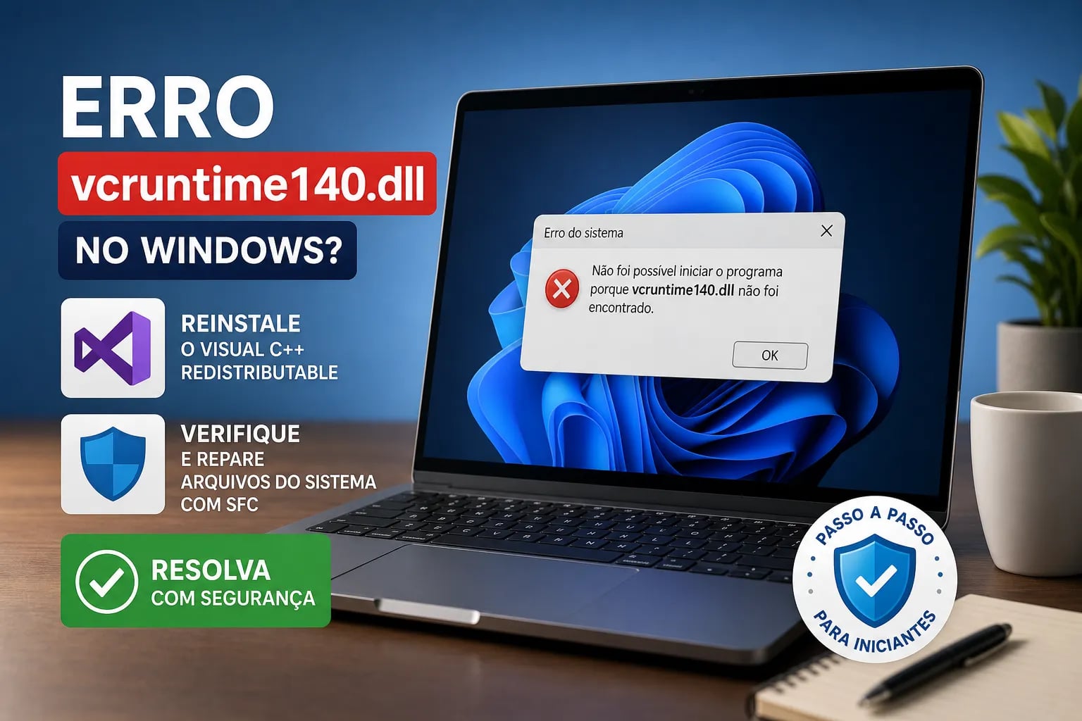 Como Resolver o Erro vcruntime140.dll no Windows