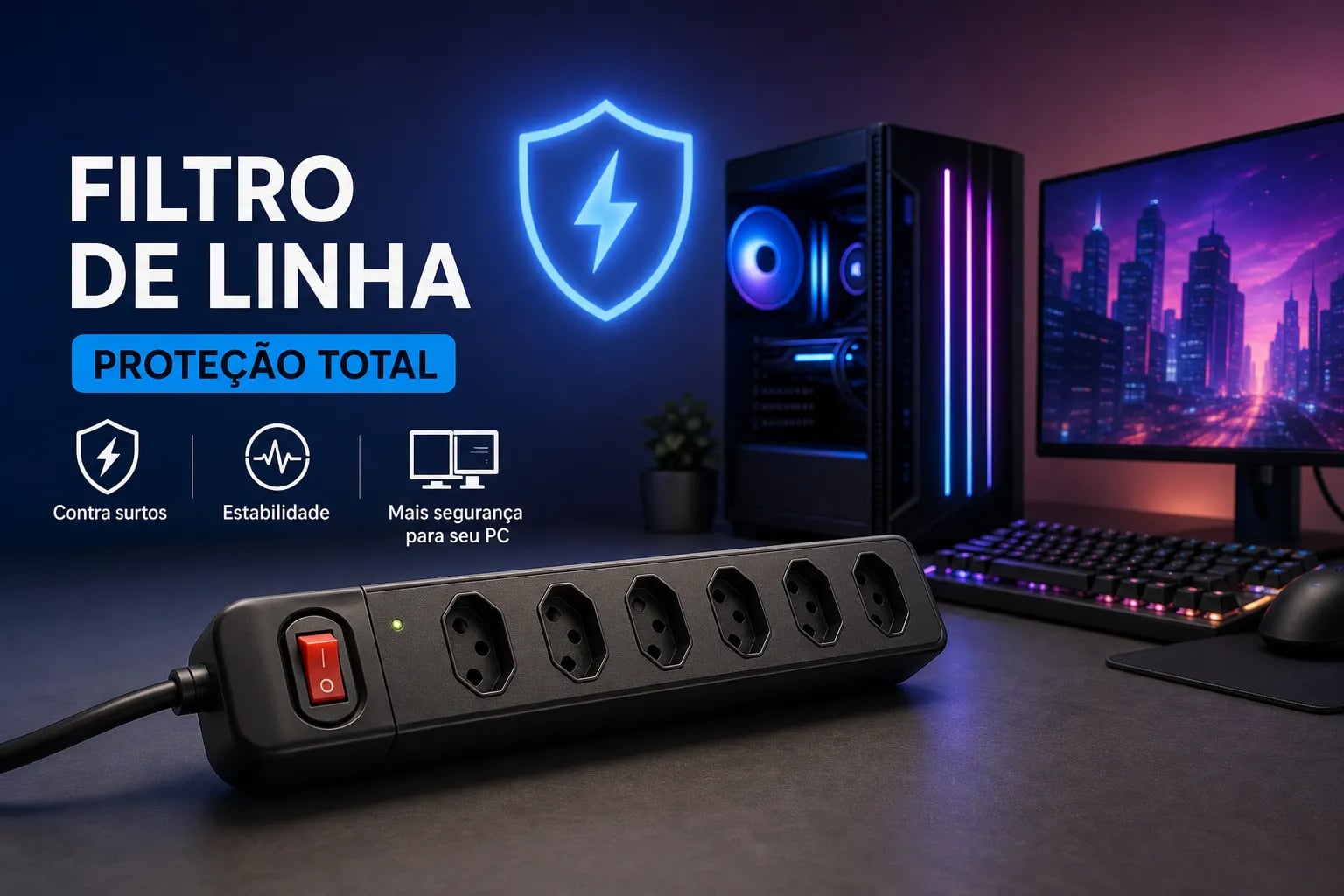 Filtro de linha para PC: como escolher e proteger o setup