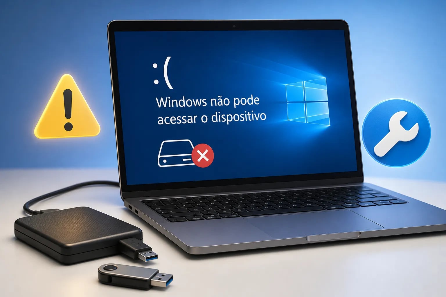 Como Corrigir o Erro “Windows Não Pode Acessar o Dispositivo”
