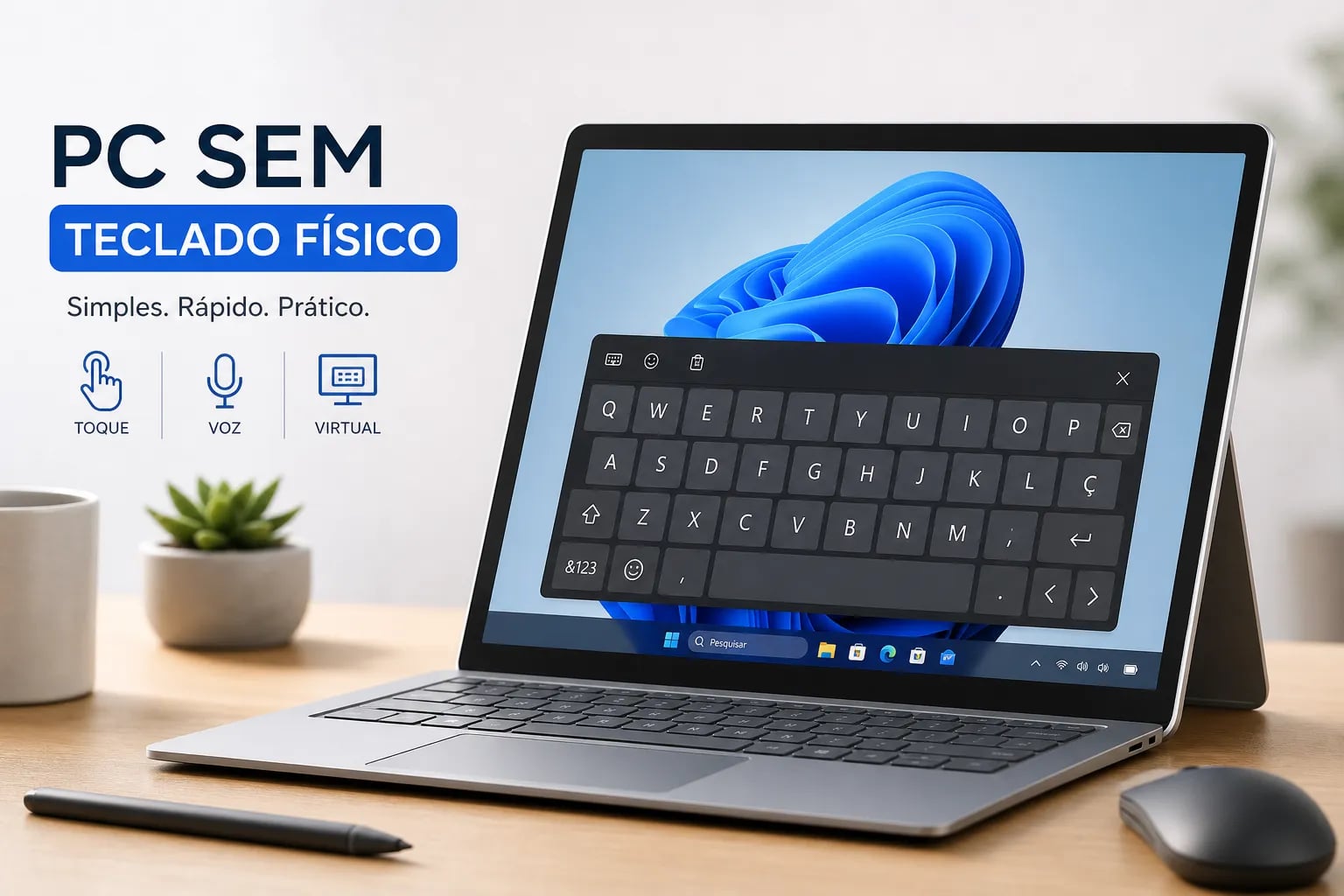 Como usar o PC sem teclado físico: guia prático