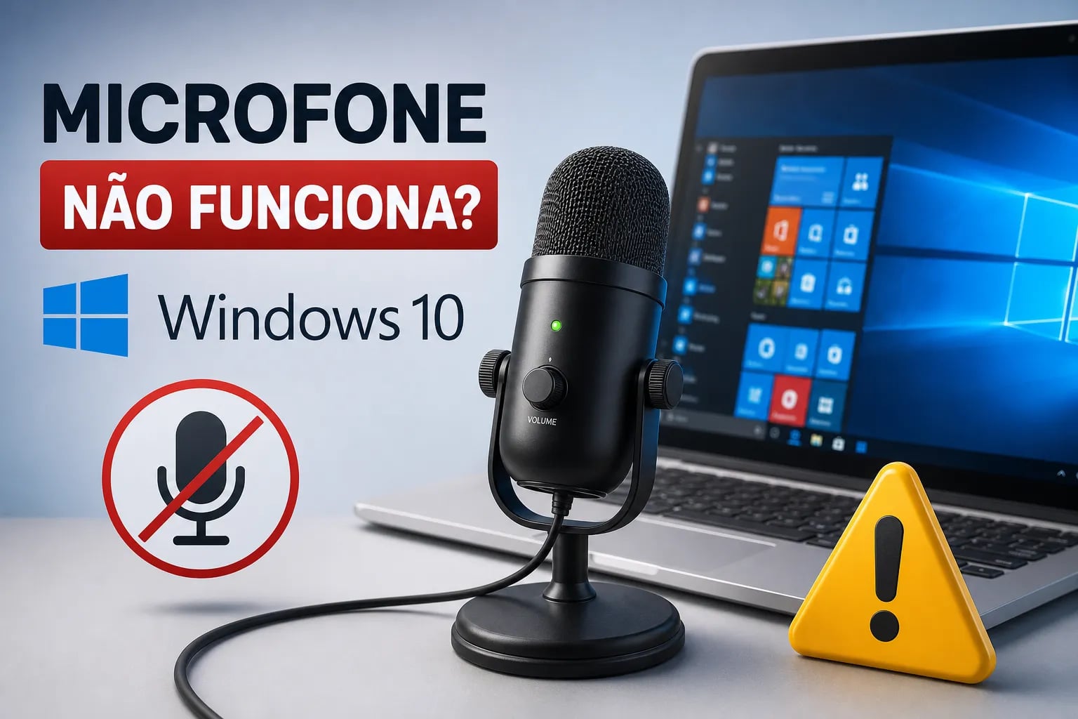 Microfone Não Funciona no Windows 10: Como Resolver
