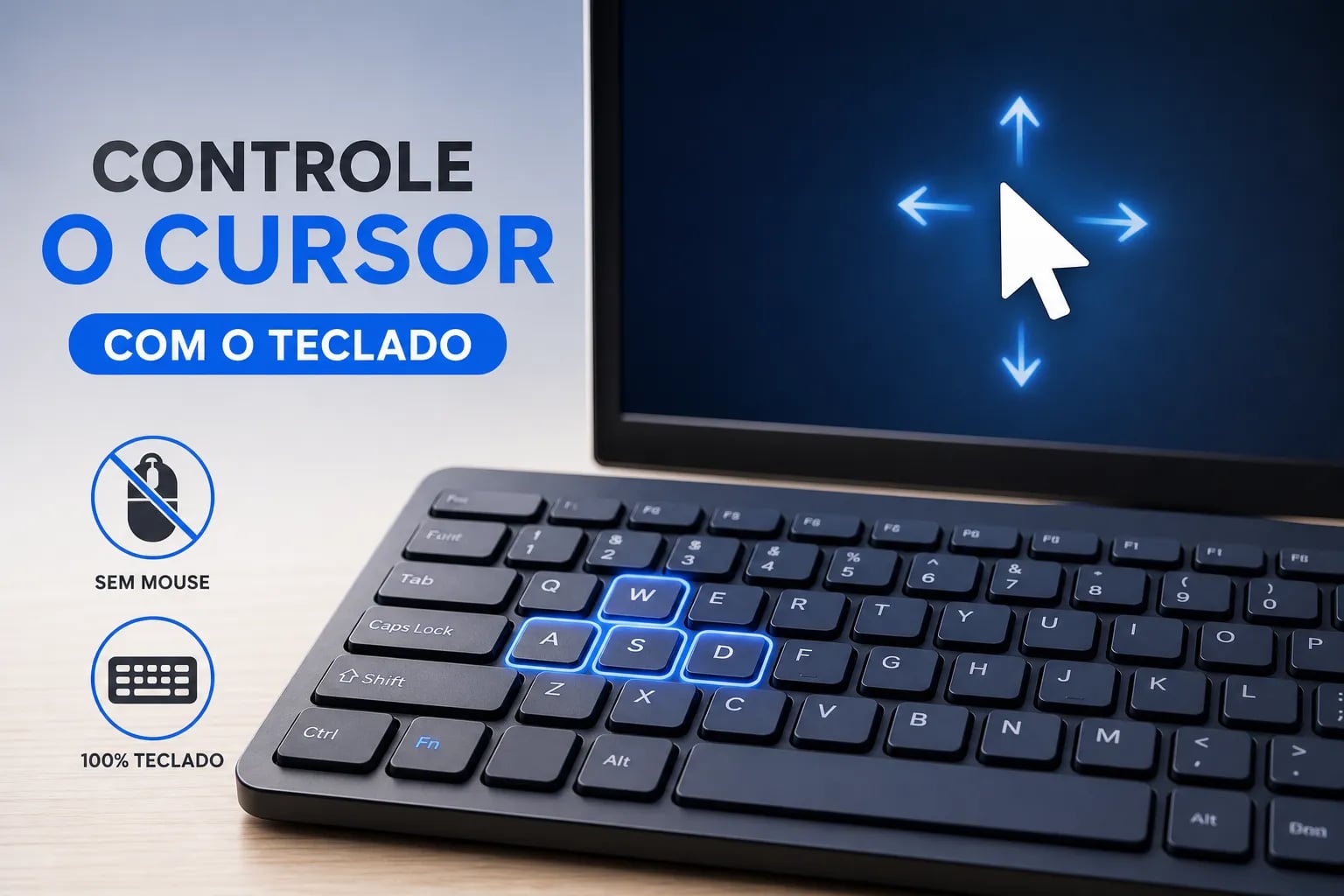 Sem mouse? Aprenda a controlar o cursor com o teclado